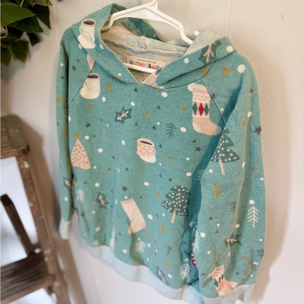 ❄️ Dot Dot Smile Limited Edition Holiday Hoodie | Size 7 Kids 🎄☕️